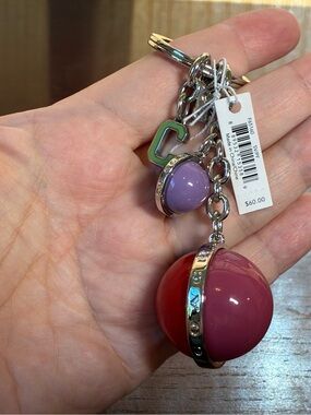 Coach Orb Keychain Charm NWT